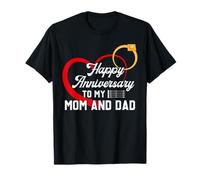Happy Anniversary to My Mom and Dad Married Couples Funny T-Shirt