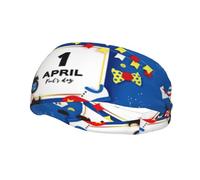 Happy April Fool'S Day Headbands Sports Sweatband Athletic Exercise Bands Turban Hair Head For Men Women Yoga Fitness