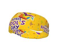 Happy April Fool'S Day Headbands Sports Sweatband Athletic Exercise Bands Turban Hair Head For Men Women Yoga Fitness