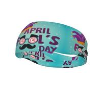 Happy April Fool'S Day Headbands Sports Sweatband Athletic Exercise Bands Turban Hair Head For Men Women Yoga Fitness