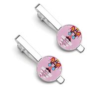 Happy April Fool's Day Tie Clips for Men 2 Pcs Necktie Bar Pinch Clothing Accessories Suitable for Wedding Business Anniversary