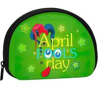 Happy April Fools Day Women and Girls Cute Fashion Coin Purse Wallet Bag Change Pouch Key Holder