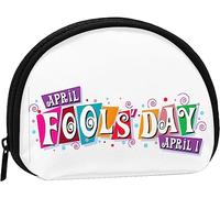 Happy April Fools Day Women and Girls Cute Fashion Coin Purse Wallet Bag Change Pouch Key Holder