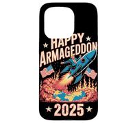 Happy Armageddon 2025 July 4th USA Anti-War Trump Awareness Case for iPhone 15 Pro