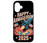 Happy Armageddon 2025 July 4th USA Anti-War Trump Awareness Case for iPhone 16