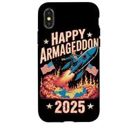 Happy Armageddon 2025 July 4th USA Anti-War Trump Awareness Case for iPhone X/XS