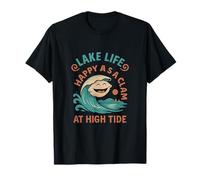 Happy as a Clam at High Tide Lake Life Graphic T-Shirt