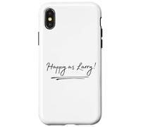 Happy As Larry Funny British Aussie To Say Cheerful Happines Case for iPhone X/XS