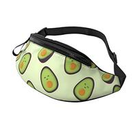 Happy Avocados Casual Fanny Waist Pack for Men Women Adjustable Belt Waist Bag for Traveling Hiking Cycling Running Festival Rave
