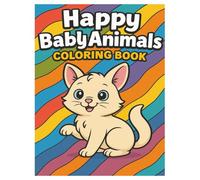 Happy Baby Animals: Coloring Book for Kids (Happy Coloring Books for Kids)