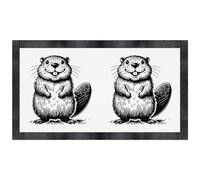 'Happy Baby Beaver' Pet Feeding Mat (PM00027696)