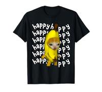 Happy Banana Cat Meme Bananacat Happy Kitty Cat Lovers Meme T-Shirt