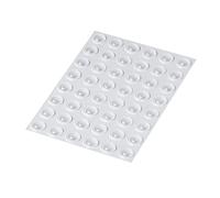 Happy Bananas Mini Clear Self Adhesive Domed Bumper Dots Stops Rubber Feet for Coasters, Glass, Crafts- 6.4mm x 1.9mm (48)