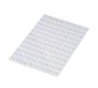 Happy Bananas Self Adhesive Clear Bumper Pads, Flat Topped Rubber Feet for Glass Table Tops, Coasters, Metal & Crafts - 10.1 mm x 1.8 mm (96)