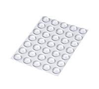 Happy Bananas Self Adhesive Clear Domed Bumper Stops, Surface Protection Rubber Feet for Vases, Electronics, Crafts - 11.1mm x 5mm (35)