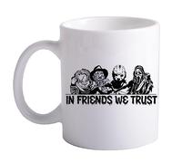 happy bargains ltd Horror Movie Friends Mug Halloween Nightmare On Elm Street Friday 13th Texas Chainsaw Massacre Childs Play Chuck 80s Movie Memorabilia Mug v3