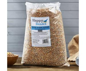 Happy Beaks No Mess Wild Bird Seed - No Grow No Husk No Waste Feed Mix High Energy Premium Food For Wild Birds (14kg)