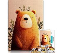 Happy Bear 1000 Pieces Jigsaw Puzzle for Adults& Teens,Stress Reliever Difficult Challenge Deal As Gifts for The Whole Family (50x75cm)