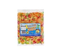 Sweetzone Happy Bears Halal Sweets Tub, 1kg Gummy Bears Sweets Bulk, Retro Sweets, Jelly Sweets, Wine Gums, Sweet Box, Bulk Sweets Candy for Sweet Bags, Sweet Tub Delight for Bulk Candy Lovers