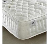 Happy Beds Aloe Vera Natural Memory Foam Pocket Sprung Mattress Bedroom Relax Sleep 2'6'' Small Single 75 x 190 cm