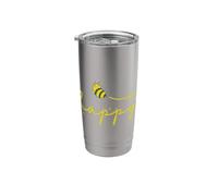 Happy Bee Animals Nature Beekeeper Stainless Steel Insulated Tumbler