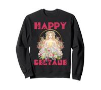 Happy Beltane Blessings May Day Gaelic Festival Pagan Floral Sweatshirt