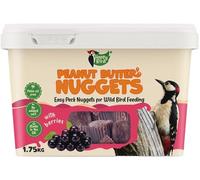 Happy Bird Peanut Butter & Berry Nuggets for Wild Birds, Berry 1.75 kg - Palm Oil Free, No Added Salt