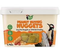 Happy Bird Peanut Butter Nuggets for Wild Birds, Original 1.75 kg - Palm Oil Free, No Added Salt