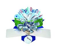 Happy Birdie Golf Pop-Up Greeting Card Original Second Nature 3D Pop Up Cards