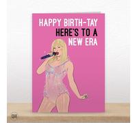 Happy Birth-Tay Here's To A New Era - Funny Taylor Swift Birthday Card