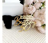 Happy Birthday 18 Cake Topper, Acrylic Gold Cheers to 18 Years Birthday Cake Pick Eighteen Hello 18 Fabulous Cake Decorations for Happy 18th Anniversary Party Supplies (30)