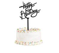 Happy Birthday Acrylic Cake Topper For Party Decoration