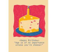 Happy Birthday Age is of no importance unless you're cheese!: This notebook is the perfect gift for cheese lovers and pun enthusiasts.