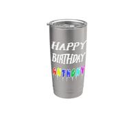 Happy Birthday Anthony Stainless Steel Insulated Tumbler