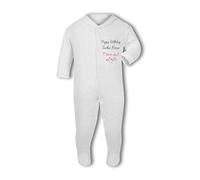 Happy Birthday Auntie. I Love You with Personalised Name - Baby Grow,