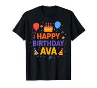 Happy Birthday Ava Personalized Name Birthday T-Shirt