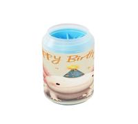 Happy Birthday Axolotl Reusable Dog Paw Cleaner with Soft Massage Brush Pets Feet Cleaning Kit for Small Medium Large Breed Dogs/Cats