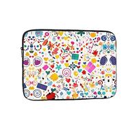 Happy Birthday Background Unisex Shockproof Laptop Sleeve, Made of high-Density Oxford Fabric, Convenient Zipper Opening