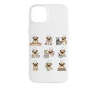 Happy Birthday Baker Pug Cake Cupcakes Chef Dog Case for iPhone 14 Plus