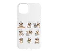 Happy Birthday Baker Pug Cake Cupcakes Chef Dog Case for iPhone 15 Plus