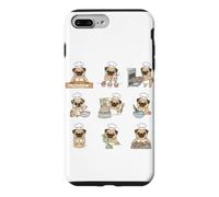 Happy Birthday Baker Pug Cake Cupcakes Chef Dog Case for iPhone 7 Plus/8 Plus