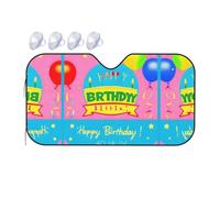 Happy Birthday Balloon It is a car Windshield Sun Visor, which Does not take up Too Much Space and Protects The Environment Inside The car.
