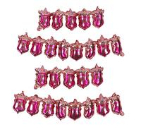 Happy Birthday Balloons Round Aluminum Foil Balloon Green, Pull Flag Banner Decorations - Durable Self Sealing, Vibrant Party Decoration for Indoor and Outdoor Use (Pink)