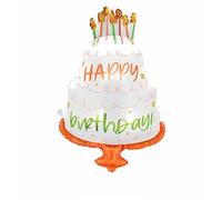 Happy Birthday Balloons Suitable for Party of All Ages,Standing Cake Shape Balloon (Style 2)