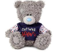 Me to You Tatty Teddy 10cm Happy Birthday Bear Holding Balloon - Official Collection, Grey