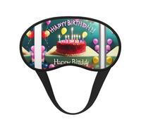 Happy Birthday Beautiful It is a Black-Rimmed Eye mask. The Soft Eye mask can Improve Sleep Quality and is Suitable for Indoors, Outdoors and Traveling.