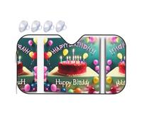 Happy Birthday Beautiful It is a car Windshield Sun Visor, which Does not take up Too Much Space and Protects The Environment Inside The car.