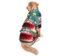 Happy Birthday Beautiful M Dog Hoodie Warm and lightweight suitable for pets to wear in autumn and winter
