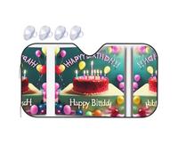 Happy Birthday Beautiful Medium Car Windshield Sunshade - Quick Cooling in The car in Summer, Portable Storage Sunshade