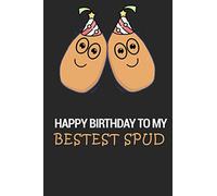 HAPPY BIRTHDAY BESTEST SPUD: Lined Notebook / 100 Pages, 6x9, Soft Cover, Matte Finish.: the best notebook as a gift for your wife, girlfriend, ... daughter, bulk notebook simple and elegant